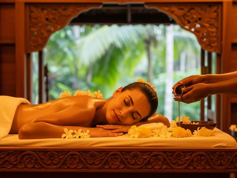 Kerala Ayurveda Glowcation — traditional wellness retreat India